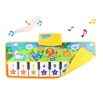 4 Stili Mūzikas Paklājiņš ar Dzīvniekiem Balss Bērnu klavierspēles Paklāju Mūzikas Instrumentu Spēle Rotaļlietas Agri Izglītības Rotaļlietas Bērniem Dāvanu