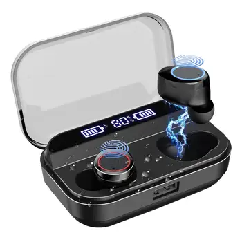 4000 mAh Bluetooth 5.0 Austiņas LED Displejs TWS Bezvadu Bluetooth Touch Austiņas Stereo IPx7 Ūdensizturīgs Earbuds par Smart tālruni