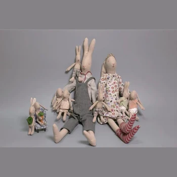 46cm Cute maz trusis roku darbs, kokvilnas un kaņepes auduma lelle mākslas plīša rotaļlieta komfortu lelle meitene un zēns dāvanu