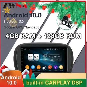 4G128G Par Fiat 500 X carplay dsp. - 2020. gadam Automašīnas Radio Multimediju Video Atskaņotājs Navigācija GPS Android 10 Nav 2din 2 din dvd