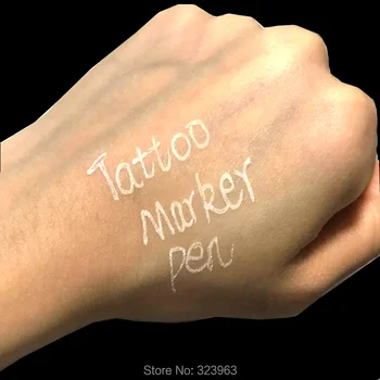 50gab Balts Tetovējums Ķirurģijas Ādas Marķieri, Pildspalvas Microblading Ķirurģijas Uzacu Marķieri, Pildspalva Pastāvīgais Grims, Tattoo Piederumi