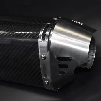 51mm Bezmaksas piegāde Universālā oglekļa šķiedras Motociklu izplūdes muffler izplūdes gāzu evakuācijas moto bmw cbr1000 Tmax530 z1000 z800