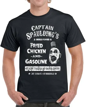 560 Kapteinis Spaulding Mens Topi Tee T Krekls Scary Movie Devils Līķu Noraida 1000 Smieklīgi T-Krekls Stilīgs Pasūtījuma