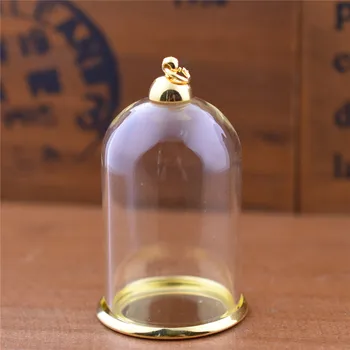 5gab 38*25mm caurules stikla burkā ar noteiktu bāzes krelles klp stikla flakoniem kulons rotaslietas stikla pudele kulons stikla kupola segumu piekariņi