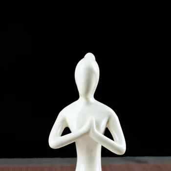 6 Stila Cute Meitene Lady Jogas Poza Statuju, Sivēnu Abstraktās Mākslas Keramikas Skulptūru Apdare, Ornamentu, Mājā, Birojā, Veikalā, Galda Dāvana