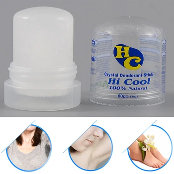 60g kristāla dezodorants alauns stick ķermeņa underarm dezodorants vīriešiem un sievietēm pretsviedru dezodorants stick