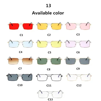 AIMISUV taisnstūra zelta saulesbrilles vīriešiem 2019 metāla rāmis retro nelielu kvadrātveida saulesbrilles sieviešu uv400 vintage skaidrs, objektīvs