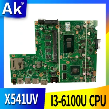 AK X541UJ X541UV Portatīvo datoru mātesplati par ASUS X541UJ X541UV X541U X541 Testa sākotnējā mainboard 8G RAM I3-6100