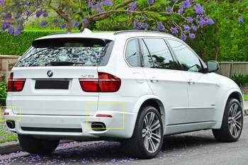 ANGRONG 2x Sarkano Objektīva Vāciņu Aizmugurējo Buferi Atstarotājs pa Kreisi un pa Labi, Lai BMW X5 E70 M 2006-2013