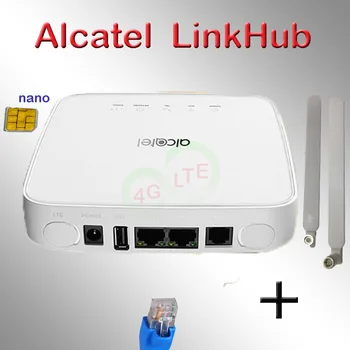 Atslēgt EE Alcatel 300mbps LTE Cat7 Alcatel LinkHub HH70 HH70vb 5ghz wifi rūteris, sim karte Ethernet LAN ports, usb