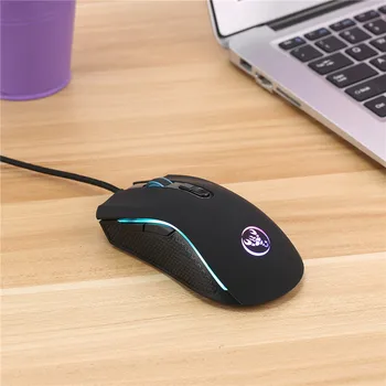 Augstas Kvalitātes optiskā professional gaming peles peles ar vadu 3200DPI 7 Pogas, 7 Krāsu LED aizmugurgaismojumu un ergonomisks dizains LOL CS