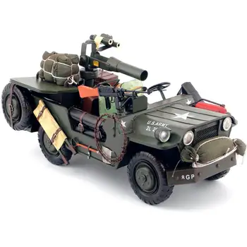 Automobiļu otrā pasaules KARA ASV militārās transportlīdzekļa modelis Willis darīt ar veco, antīko Ģimenes dzīves telpu dekorēšana modelis rokdarbu dekorēšanai