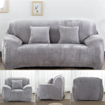 Bieza Plīša sofa cover ādas dzīvojamā istaba dīvāns dvieļu neslīdīgu Saglabāt siltu dīvāna pārsegs strech dīvāns Slipcover ziemas