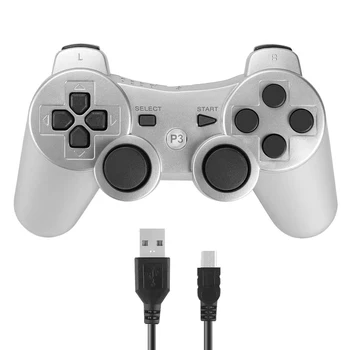Bluetooth Bezvadu Gamepad PlayStation 3 Dubulta Vibrācijas Game Controller PS3 Kursorsviru Joypad Accessorie SONY PS3