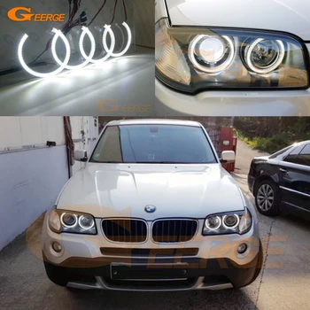 BMW E83 X3 facelift 2007 2008 2009 2010 lukturu Ultra spilgti SMD LED Angel Eyes halo gredzenu komplekts Dienas Gaismas Car styling