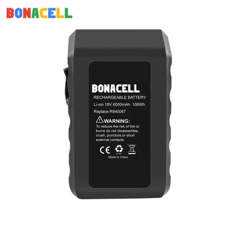 BONACELL 6.0 Ah 18V Li-ion Par RIDGID R840083 R840085 R840086 R840087 Uzlādējams RIDGID elektroinstrumentus Akumulatoru Sērija AEG Sērija