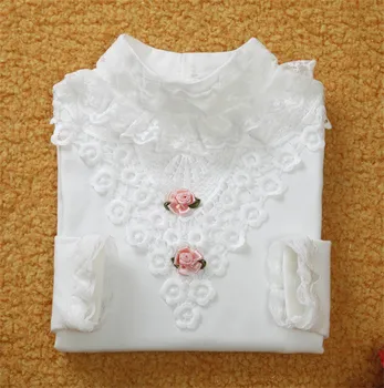 Bērniem Bērnu Meitene Princese Krekli Modes Skolas Meiteņu Kokvilnas Silts Visu Maču Krekls Topi Tees Bērniem Pamata Blūze Apģērbu 2T-8T