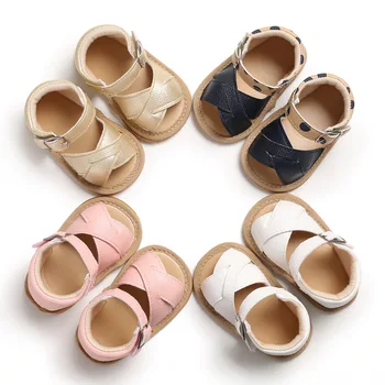 Bērnu apavi, sieviešu, bērnu gumijas zole vasaras bērnu apavi pirmais gājējs PU ādas bērniem, meitene baby toddler