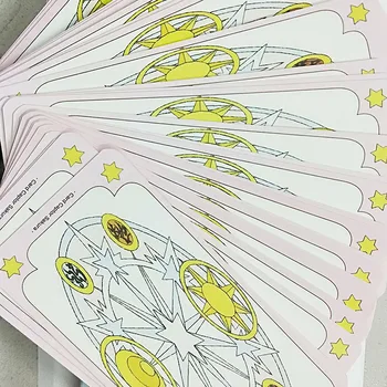 CARDCAPTOR cardcaptor SAKURA Skaidrs karšu KOLEKCIJA anime clow kartes tarot kartes, grāmatas cosplay kolekcija
