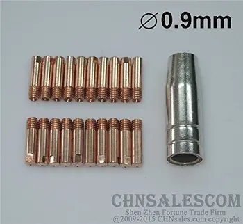 CHNsalescom 21 GAB MB-15AK MIG/MAG Metināšanas Lāpu Sazinieties Padoms 0.9 mm Gāzes Sprauslu 145.0075
