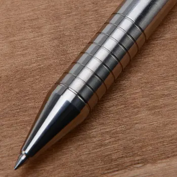 Ciets Titāna Sakausējuma Gēla Tintes Pildspalva Vintage Skrūve Rīcības Rakstīšanas Rīks Stationeries 63HD