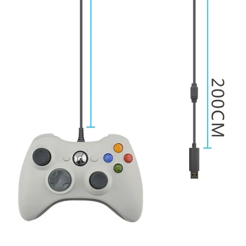 DATU VARDE Vadu USB Gamepad Xbox 360/Slim Kontrolieris PC Vibrācijas Controller Par Windows 7/8/10 Atbalstu Tvaika Spēle