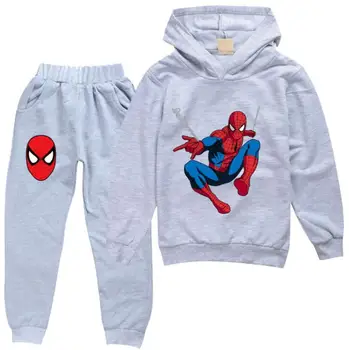 Disney Zirnekļcilvēka Bērniem, Hoodies+elsas Set Boys Pavasara Rudens Ikdienas Apģērbs, Uzvalki, Bērnu Drēbes Spider-Man bērni