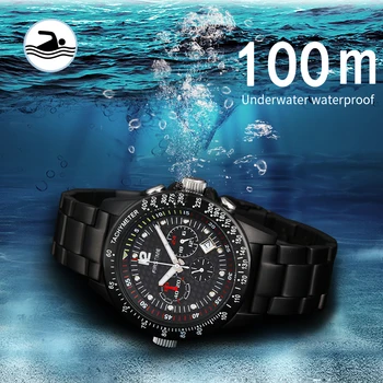 Diver watch Vīriešu tops luksusa Relogio Masculino Niršanas 100meters Ūdens Izturīgs relojes para hombre san martin modes 2295M