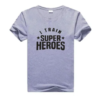 Es Vilcienu Supervaronis Varoņi Burtiem Drukāt T-krekls Sieviešu Top Gadījuma Harajuku Kokvilnas t-veida, Vasaras Āra Plus Izmērs 0-veida Kakla T-Krekli