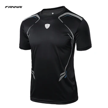 FANNAI Soccer Jerseys Ātri Sausas Krekli Fitnesa Darbojas Vīriešu krekls ar Īsām piedurknēm, Sporta Futbola Sporta Krekls Topi, t-veida