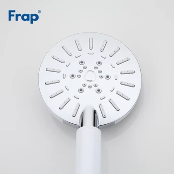 Frap Četras Korekcija Ūdens taupīšanas Kārta ABS dušas galva balta plastmasas roku turēt vannas, dušu Vannas istabas Piederumi F008