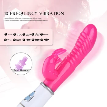 G Spot Dildo Trušu Vibrators Sievietēm Dual Vibrācija, Ūdensizturīgs Silikona Sievietes Maksts Klitora Massager Seksa Rotaļlietas Sievietēm