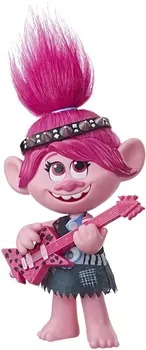 Hasbro DreamWorks Troļļi World Tour PoptoRock Magoņu Muneca cantante con 2 diferentes izskatās y sonidos Bērnu Rotaļlietas