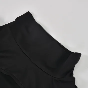 Hirigin Izgriezt Kultūraugu Top Sievietes ar garām Piedurknēm Sexy Tee Kreklu 
