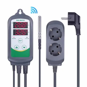 Inkbird ITC-308 WIFI Digitālais Temperatūras regulators ES ASV LIELBRITĀNIJA AU Plug Kontaktligzdas, Termostats, 2-pakāpju, 2200W, w/Sensors Homebrewing