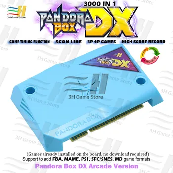 Ir 2021. Pandora Box DX Arcade Versiju 3000 1 Jamma kuģa arcade machine ministru kabineta rekordu ierakstam var 3P 4P spēle tekken 3D
