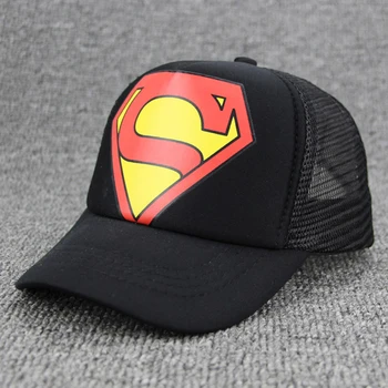Izšuvumi Super cilvēks Snapback Cepure 3-8 Gadu Super Cilvēks Regulējams Hip Hop Gadījuma Beisbola Cepurīte Bērniem Zēni Meitenes Kaulus 2019