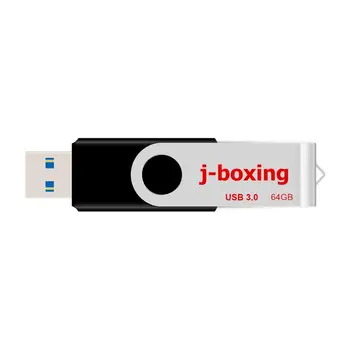 J-bokss USB 3.0 Flash Drive 64 GB lielu Ātrumu Flash Stick 3.0 Zibatmiņas Disku, Lēkt Disku, Atmiņas karti, Datu Glabāšanas Pen Drive Melns