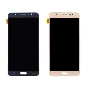 J7108 J7109 AMOLED LCD SAMSUNG Galaxy J7 2016 J7108 J7109 LCD Displejs, Touch Screen Pārbaudīta Digitizer Montāža