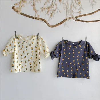 Jauna Rudens Bērnu Atbilstu Drukas Zemāko Krekls + Augsta Vidukļa Biksēm divdaļīga Atpūtas Topi toddler meitene apģērbs