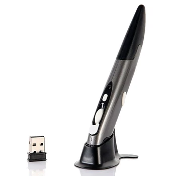 Jauns Mini 2.4 GHz USB Bezvadu Peles Optiskās Pildspalvu Gaisa Peli, Regulējams 500 / 1000DPI par Klēpjdatoriem, Galddatoriem, Datoru Papildierīces