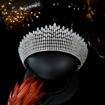Jaunu Spīdīgu Princess Crown ASNORA Retro Eiropas Līgavas Galvassegu Kristāla Karalienes Kroni Atlases Matu Joslā Līgavas Matu Aksesuāri