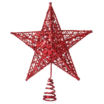 Jaunu Ziemassvētku Eglītes Top Rotājumi Zvaigznes Home House Galda Cilindrs Dekoru, Piederumi, Ornaments Ziemassvētki Dekoratīvie Piederumi DF58