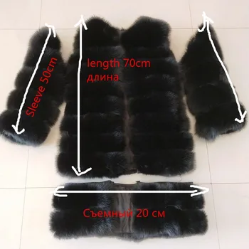 Jaunu zīmolu black fox kažokādas mēteli, ziemas silto apģērbu modes stila nekustamā dabas fox kažokādas mētelis