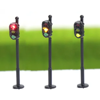 JTD875 5gab modeli, Satiksmes Signālu 1:87 HO Mēroga Šķērsošanas LED Crosswalk Signāla Ceļu, Ielu apgaismojuma dzelzceļa modelēšana