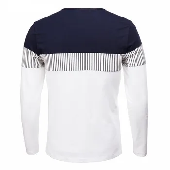 Karstā Pārdošanas Jaunu Vīriešu Džemperis Slim O-veida Kakla Apkakli Rudens Gadījuma Raibs Krāsu Pilnu Piedurknēm Jauniešu Plus Lieluma Apģērbu M-3XL