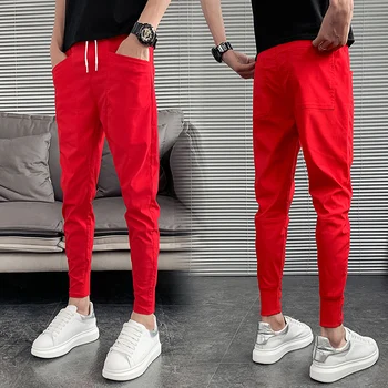 Karstā Pārdošanas Vasarā Vīriešiem Harēma Bikses Modes 2021 Slim Fit Hip Hop Gadījuma Bikses Vīriešiem Visu Maču Streetwear Joggers Vīriešu Apģērbu 36-27