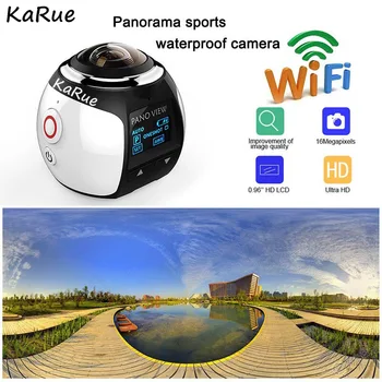 KaRue V1 Video Kameras Darbības Camera1080P Wifi 2448*2448 Ultra HD Mini Rīcības VideoCamera Sporta Braukšanas Kamera VR