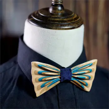 Klasiskās formālās 3D Zīmola dizaina Koka Tauriņi Mens Kāzu Tērpi, Koka tauriņu Tauriņš Forma Bowknots