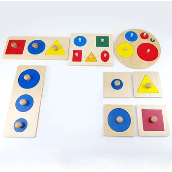 Koka Ģeometriskā Puzzle Board Kids Izglītojošās Jigsaw Krāvējs Toddler Koka Rotaļlietas Bērniem Dāvanas Montessori Bērnu Rotaļlietu